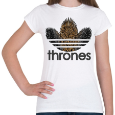 PRINTFASHION Thrones - Női póló - Fehér női póló
