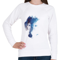 PRINTFASHION Through many storms - Női pulóver - Fehér