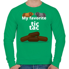PRINTFASHION Tic Tac - Férfi pulóver - Zöld