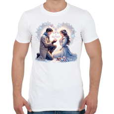 PRINTFASHION Tiéd a szívem! - Férfi póló - Fehér