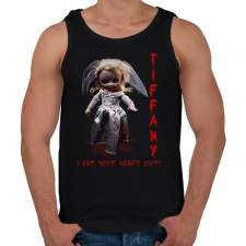 PRINTFASHION tiffany - Férfi atléta - Fekete atléta, trikó