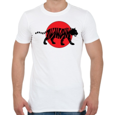 PRINTFASHION Tiger - Férfi póló - Fehér