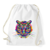 PRINTFASHION Tiger - Sportzsák, Tornazsák - Fehér
