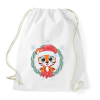 PRINTFASHION Tigris baba karácsonya - Sportzsák, Tornazsák - Fehér