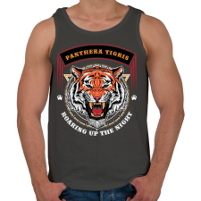 PRINTFASHION Tigris - Férfi atléta - Sötétszürke atléta, trikó