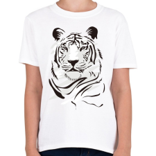 PRINTFASHION Tigris - Gyerek póló - Fehér gyerek póló