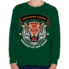 PRINTFASHION Tigris - Gyerek pulóver - Sötétzöld gyerek pulóver, kardigán