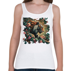 PRINTFASHION Tigris - Női atléta - Fehér