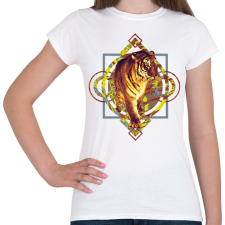 PRINTFASHION Tigris - Női póló - Fehér női póló