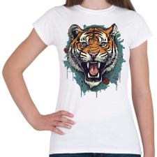 PRINTFASHION Tigris  - Női póló - Fehér női póló