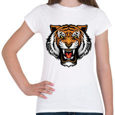 PRINTFASHION Tigris  - Női póló - Fehér