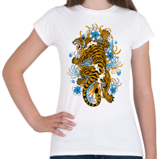 PRINTFASHION Tigris - Női póló - Fehér női póló