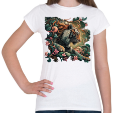PRINTFASHION Tigris - Női póló - Fehér női póló