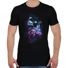 PRINTFASHION Tigriscsapás - Férfi póló - Fekete férfi póló