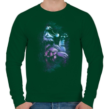 PRINTFASHION Tigriscsapás - Férfi pulóver - Sötétzöld férfi pulóver, kardigán