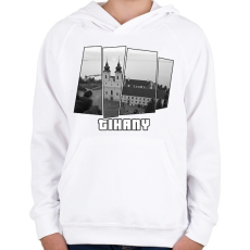 PRINTFASHION Tihany (GTA stílus) - Gyerek kapucnis pulóver - Fehér