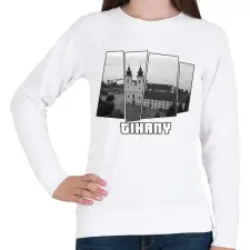 PRINTFASHION Tihany (GTA stílus) - Női pulóver - Fehér női pulóver, kardigán