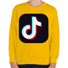 PRINTFASHION Tik Tok App - Gyerek pulóver - Sárga