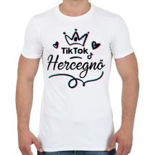 PRINTFASHION Tik Tok Hercegnő - Férfi póló - Fehér férfi póló