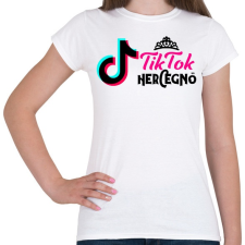 PRINTFASHION Tik Tok Hercegnő - Női póló - Fehér női póló
