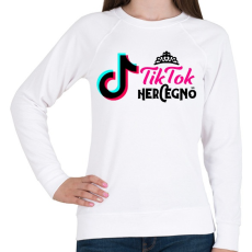 PRINTFASHION Tik Tok Hercegnő - Női pulóver - Fehér
