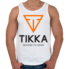 PRINTFASHION Tikka - Second to none - Férfi atléta - Fehér atléta, trikó