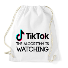 PRINTFASHION tiktok2 - Sportzsák, Tornazsák - Fehér tornazsák