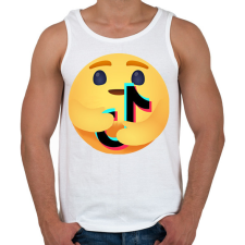 PRINTFASHION Tiktok - Férfi atléta - Fehér atléta, trikó