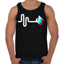 PRINTFASHION TikTok - Férfi atléta - Fekete atléta, trikó