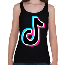 PRINTFASHION Tiktok - Női atléta - Fekete
