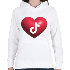 PRINTFASHION Tiktok - Női kapucnis pulóver - Fehér női pulóver, kardigán