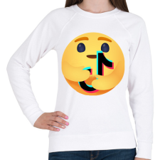 PRINTFASHION Tiktok - Női pulóver - Fehér női pulóver, kardigán