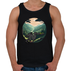 PRINTFASHION tiktok sárkány meme - Férfi atléta - Fekete