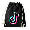 PRINTFASHION Tiktok - Sportzsák, Tornazsák - Fekete