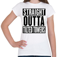 PRINTFASHION Tilted Towers - Női póló - Fehér női póló