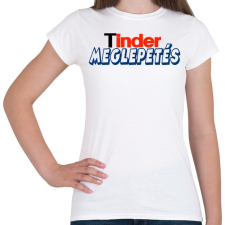PRINTFASHION Tinder meglepetés - Női póló - Fehér női póló