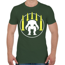 PRINTFASHION Titanfall! - Férfi póló - Katonazöld férfi póló