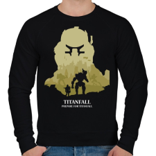 PRINTFASHION Titanfall - Férfi pulóver - Fekete férfi pulóver, kardigán