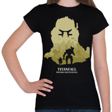 PRINTFASHION Titanfall - Női póló - Fekete női póló