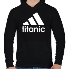PRINTFASHION Titanic 2 - Férfi kapucnis pulóver - Fekete férfi pulóver, kardigán