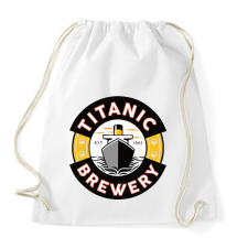 PRINTFASHION Titanic brewery - Sportzsák, Tornazsák - Fehér tornazsák