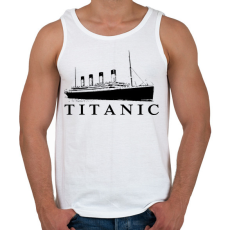 PRINTFASHION Titanic - Férfi atléta - Fehér