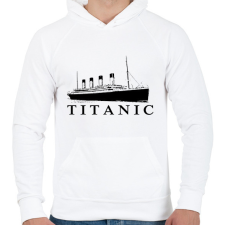 PRINTFASHION Titanic - Férfi kapucnis pulóver - Fehér férfi pulóver, kardigán