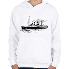 PRINTFASHION Titanic - Gyerek kapucnis pulóver - Fehér gyerek pulóver, kardigán