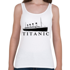 PRINTFASHION Titanic - Női atléta - Fehér női trikó