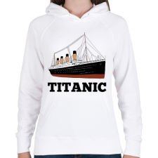 PRINTFASHION Titanic - Női kapucnis pulóver - Fehér női pulóver, kardigán