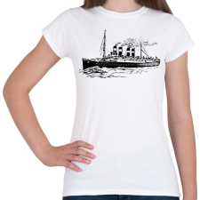 PRINTFASHION Titanic - Női póló - Fehér női póló