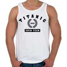 PRINTFASHION titanic-swim-team-black - Férfi atléta - Fehér atléta, trikó