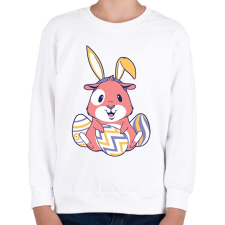 PRINTFASHION Tojásvadászat  - Gyerek pulóver - Fehér gyerek pulóver, kardigán