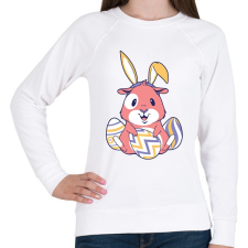 PRINTFASHION Tojásvadászat - Női pulóver - Fehér női pulóver, kardigán